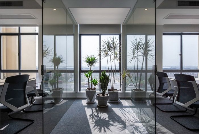 電子商務辦公室辦公區裝修設計效果圖