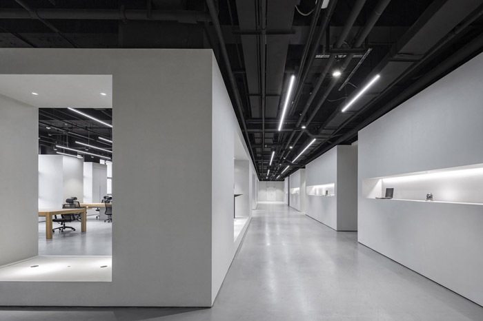 安防公司辦公室展示區裝修效果圖