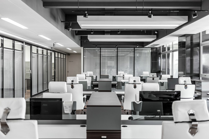 600m2現代辦公室辦公區裝修設計效果圖