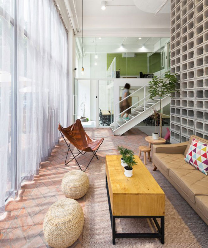 工廠改造辦公室接待區設計效果圖