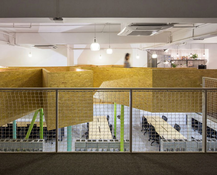 工廠改造辦公室云座設計效果圖