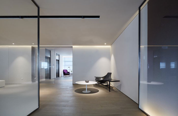 企業辦公空間接待區設計裝修效果圖