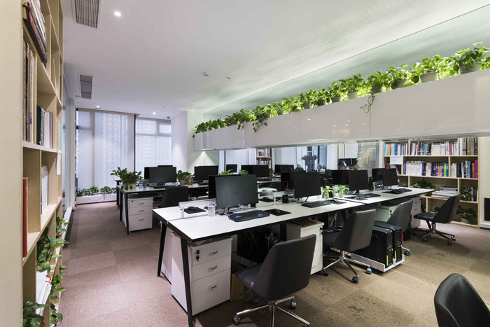 設計公司辦公室辦公區裝修效果圖