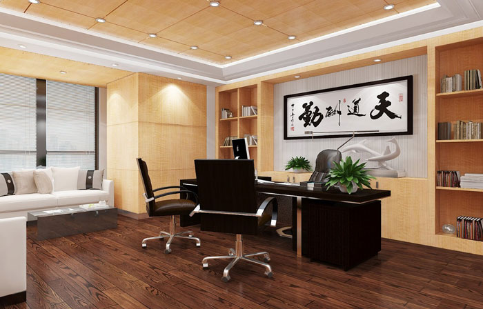 金融總經(jīng)理辦公室設計效果圖