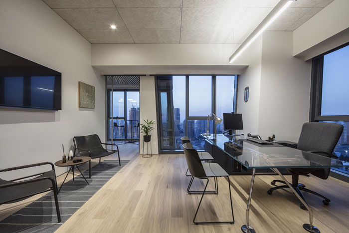 策劃公司總經理辦公室裝修設計效果圖