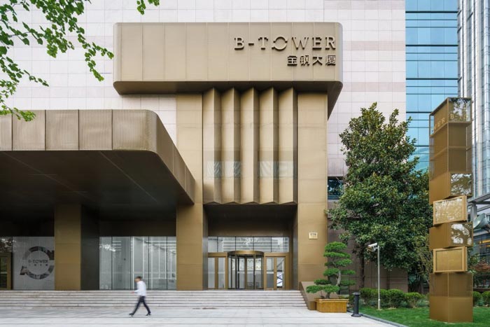 上海寶鋼大廈正面設計方案